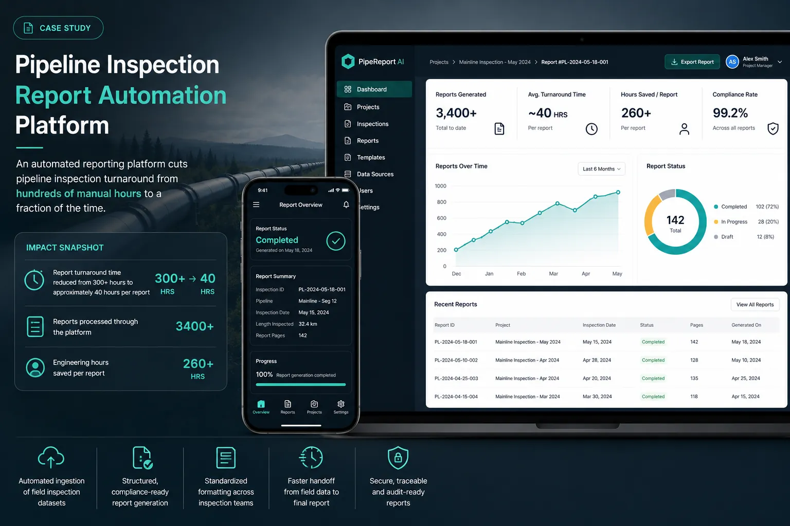 Pipeline Inspection Report Automation Platform