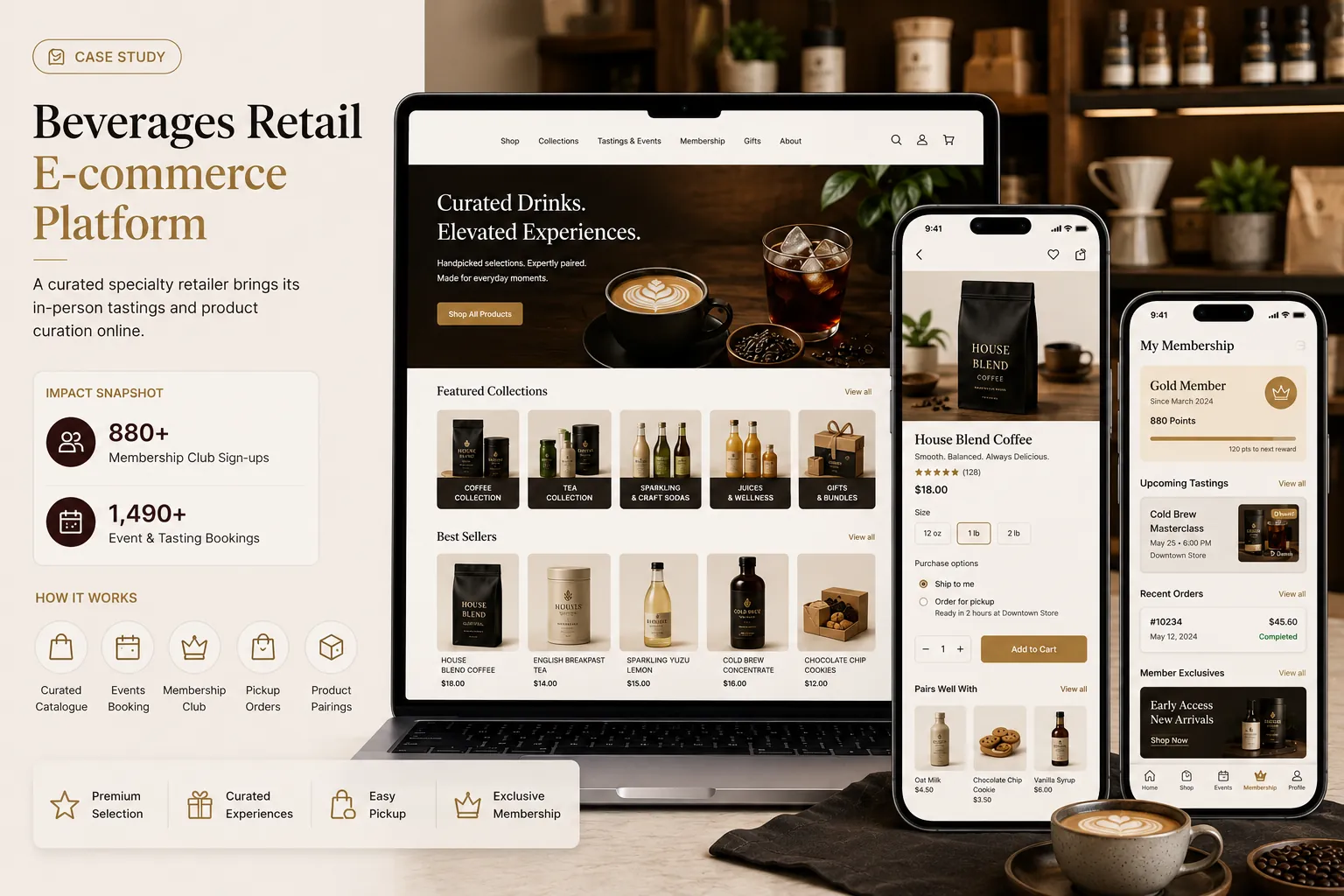 Beverages retail e-commerce platform
